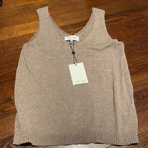 NWT John + Jenn Women’s Brown Sweater Tank Top Size S